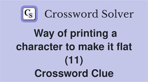 Unraveling the Mystery: Printing Flourish Crossword Clue Revealed